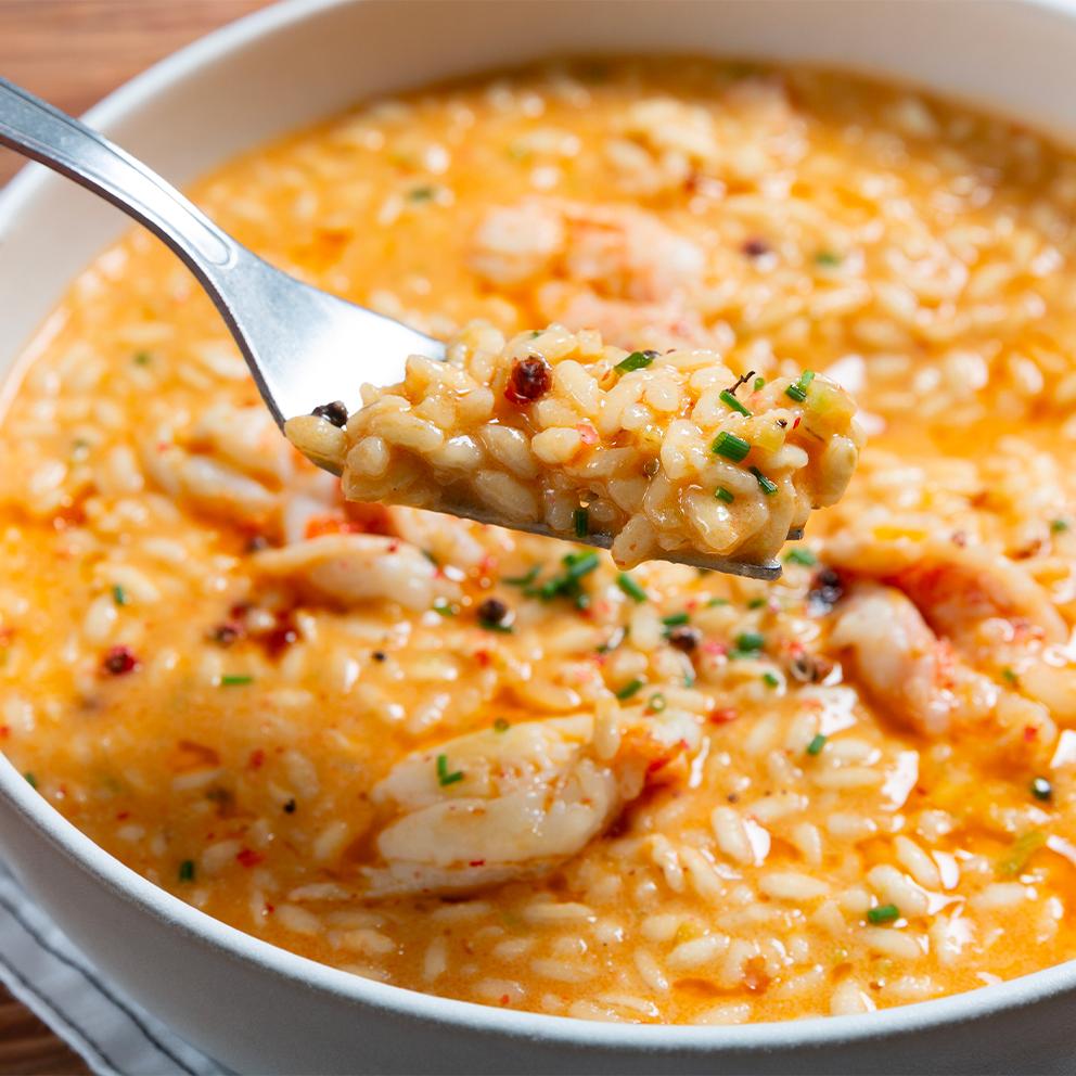 Risotto alla crema di scampi